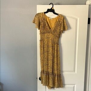 Floral Yellow Dress